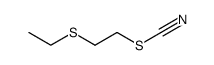 1-ethylsulfanyl-2-thiocyanato-ethane结构式