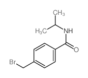 4-(溴甲基)-N-异丙基苯甲酰胺结构式