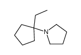 1-(1-ethylcyclopentyl)pyrrolidine Structure