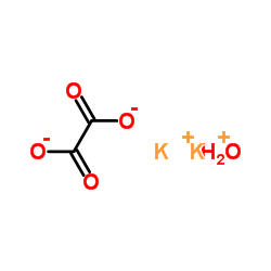Potassium ethanedioate hydrate (2:1:1) structure