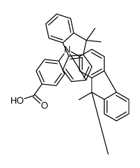 4-[bis(9,9-dimethylfluoren-2-yl)amino]benzoic acid结构式