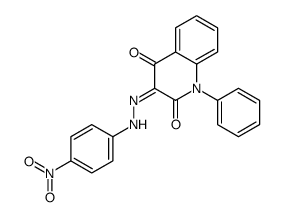 3-[(4-nitrophenyl)hydrazinylidene]-1-phenylquinoline-2,4-dione结构式