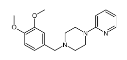 1-[(3,4-dimethoxyphenyl)methyl]-4-pyridin-2-ylpiperazine结构式