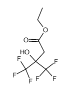1,1,1-trifluoro-2-hydroxy-2-(trifluoromethyl)-4-butanoic acid ethyl ester Structure