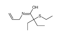 N-Allyl-2-ethyl-2-(ethylthio)butyramide Structure