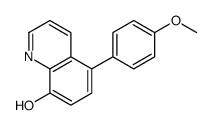 5-(4-methoxyphenyl)quinolin-8-ol结构式