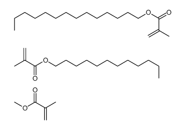 2-甲基2-丙烯酸十二烷酯与2-甲基-2-丙烯酸甲酯和2-甲基-2-丙烯酸十四烷醇酯的聚合物结构式