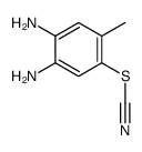 (4,5-diamino-2-methylphenyl) thiocyanate Structure