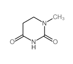 2,4(1H,3H)-Pyrimidinedione,dihydro-1-methyl- Structure