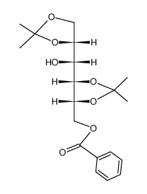 1-O-benzoyl-2,3:5,6-di-O-isopropylidene-D-mannitol Structure