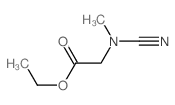 ethyl 2-(cyano-methyl-amino)acetate结构式