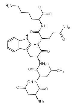 天冬氨酰-亮氨酰-色氨酰-谷氨酰胺酰-赖氨酸结构式