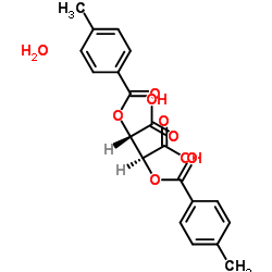 Di-p-Toluoyl-D-tartaric acid monohydrate Structure