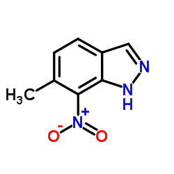 6-Methyl-7-nitro-1H-indazole Structure