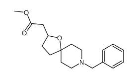 8-(苯基甲基)-1-噁-8-氮杂螺[4.5]癸烷-2-乙酸甲酯结构式