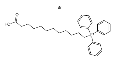 (11-carboxyundecyl)triphenylphosphonium bromide结构式