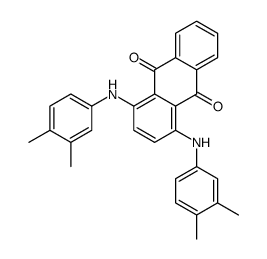 1,4-bis(3,4-dimethylanilino)anthracene-9,10-dione Structure