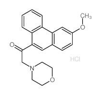 1-(3-methoxyphenanthren-9-yl)-2-morpholin-4-yl-ethanone结构式