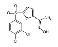 2-Furancarboximidamide, 5-((3,4-dichlorophenyl)sulfonyl)-N-hydroxy-结构式