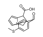 5-(4-methylsulfanylbenzoyl)-2,3-dihydro-1H-pyrrolizine-1-carboxylic acid结构式