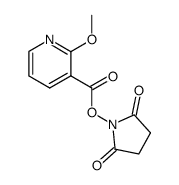 2-Methoxynicotinic acid N-succinimide ester Structure
