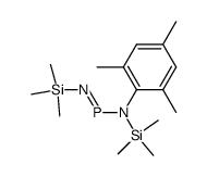 [(2,4,6-Trimethylphenyl)(trimethylsilyl)amino](trimethylsilylimino)phosphan结构式