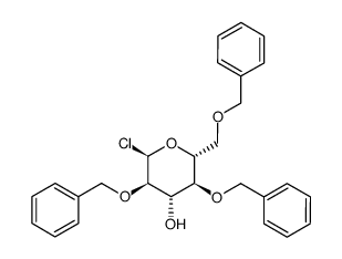 2,4,6-tri-O-benzyl-α-D-glucopyranosyl chloride结构式