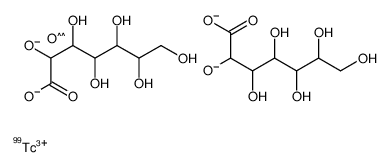 oxotechnetium-99(3+),3,4,5,6,7-pentahydroxy-2-oxidoheptanoate Structure