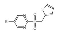 Pyrimidine,5-bromo-2-[(2-thienylmethyl)sulfonyl]- Structure