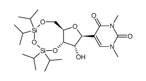 1,3-dimethyl-3',5'-O-(1,1,3,3-tetraisopropyldisiloxane-1,3-diyl)-ψ-uridine Structure