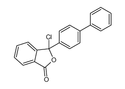 3-chloro-3-(4-phenylphenyl)-2-benzofuran-1-one结构式