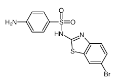 4-amino-N-(6-bromo-1,3-benzothiazol-2-yl)benzenesulfonamide结构式