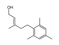 3-methyl-5-(2,4,6-trimethylphenyl)pent-2-en-1-ol结构式