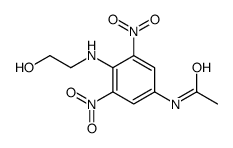 N-[4-(2-hydroxyethylamino)-3,5-dinitrophenyl]acetamide Structure