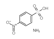 Benzenesulfonic acid, 4-nitro-, ammonium salt (1:1)结构式