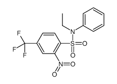 N-ethyl-2-nitro-N-phenyl-4-(trifluoromethyl)benzenesulfonamide Structure