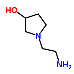 1-(2-氨基乙基)吡咯烷-3-醇结构式