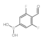 3,5-二氟-4-甲酰基苯基硼酸结构式