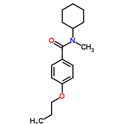N-Cyclohexyl-N-methyl-4-propoxybenzamide Structure