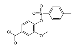 (4-carbonochloridoyl-2-methoxyphenyl) 4-methylbenzenesulfonate结构式
