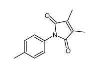 3,4-dimethyl-1-(4-methylphenyl)pyrrole-2,5-dione结构式