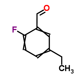 5-乙基-2-氟苯甲醛结构式