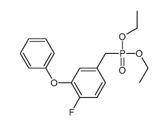 4-(diethoxyphosphorylmethyl)-1-fluoro-2-phenoxybenzene Structure