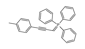 triphenyl(3-(p-tolyl)prop-2-yn-1-ylidene)-5-phosphane结构式