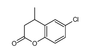 6-chloro-4-methyl-3,4-dihydrochromen-2-one Structure