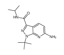 6-amino-1-tert-butyl-1H-pyrazolo[3,4-b]pyridine-3-carboxylic acid isopropyl-amide Structure