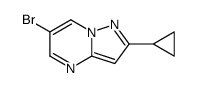 6-溴-2-环丙基-吡唑并[1,5-a]嘧啶结构式
