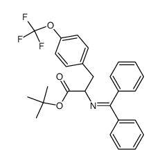 tert-butyl 2-[(diphenylmethylene)amino]-3-[4-(trifluoromethoxy)phenyl]propanoate Structure