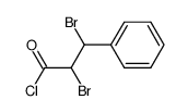 α,β-dibromohydrocinnamic acid chloride Structure
