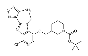 (S)-3-(((2-(4-氨基-1,2,5-恶二唑-3-基)-4-氯-1-乙基-1H-咪唑结构式